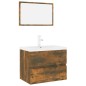 vidaXL Badmöbel-Set Räuchereiche Holzwerkstoff vidaXL Badmöbel-Set Räuchereiche Holzwerkstoff