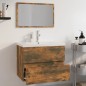 vidaXL Badmöbel-Set Räuchereiche Holzwerkstoff vidaXL Badmöbel-Set Räuchereiche Holzwerkstoff