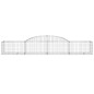 vidaXL Gabionen mit Hochbogen 11 Stk. 300x50x40/60 cm Verzinktes Eisen vidaXL Gabionen mit Hochbogen 11 Stk. 300x50x40/60 cm Verzinktes Eisen