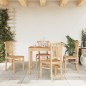 vidaXL 5-tlg. Garten-Essgruppe Massivholz Teak vidaXL 5-tlg. Garten-Essgruppe Massivholz Teak