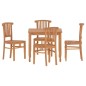 vidaXL 5-tlg. Garten-Essgruppe Massivholz Teak vidaXL 5-tlg. Garten-Essgruppe Massivholz Teak