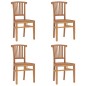 vidaXL 5-tlg. Garten-Essgruppe Massivholz Teak vidaXL 5-tlg. Garten-Essgruppe Massivholz Teak