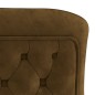 Esszimmerstuhl Braun 53x52x98 cm Samt & Edelstahl Esszimmerstuhl Braun 53x52x98 cm Samt & Edelstahl
