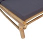 vidaXL 5-tlg. Garten-Lounge-Set mit Dunkelgrauen Kissen Bambus vidaXL 5-tlg. Garten-Lounge-Set mit Dunkelgrauen Kissen Bambus