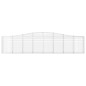 vidaXL Gabionen mit Hochbogen 2 Stk. 400x30x80/100cm Verzinktes Eisen vidaXL Gabionen mit Hochbogen 2 Stk. 400x30x80/100cm Verzinktes Eisen