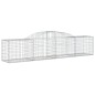 vidaXL Gabionen mit Hochbogen 15 Stk. 300x50x60/80 cm Verzinktes Eisen vidaXL Gabionen mit Hochbogen 15 Stk. 300x50x60/80 cm Verzinktes Eisen