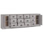 vidaXL Sideboards 3 Stk. Grau Sonoma Holzwerkstoff vidaXL Sideboards 3 Stk. Grau Sonoma Holzwerkstoff