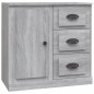 vidaXL Sideboards 3 Stk. Grau Sonoma Holzwerkstoff vidaXL Sideboards 3 Stk. Grau Sonoma Holzwerkstoff