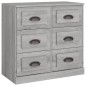 vidaXL Sideboards 3 Stk. Grau Sonoma Holzwerkstoff vidaXL Sideboards 3 Stk. Grau Sonoma Holzwerkstoff