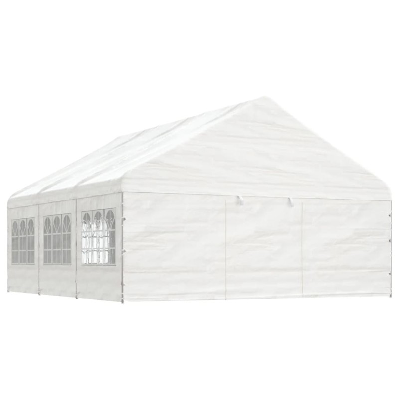 vidaXL Pavillon mit Dach Weiß 6,69x5,88x3,75 m Polyethylen vidaXL Pavillon mit Dach Weiß 6,69x5,88x3,75 m Polyethylen