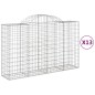 vidaXL Gabionen mit Hochbogen 13Stk. 200x50x120/140cm Verzinktes Eisen vidaXL Gabionen mit Hochbogen 13Stk. 200x50x120/140cm Verzinktes Eisen
