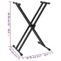 vidaXL Elektrisches Keyboard-Set mit 61 Tasten Silbern und Schwarz vidaXL Elektrisches Keyboard-Set mit 61 Tasten Silbern und Schwarz