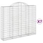 vidaXL Gabionen mit Hochbogen 7 Stk. 200x30x160/180cm Verzinktes Eisen vidaXL Gabionen mit Hochbogen 7 Stk. 200x30x160/180cm Verzinktes Eisen