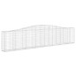 vidaXL Gabionen mit Hochbogen 7 Stk. 400x30x80/100cm Verzinktes Eisen vidaXL Gabionen mit Hochbogen 7 Stk. 400x30x80/100cm Verzinktes Eisen