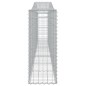 vidaXL Gabionen mit Hochbogen 7 Stk. 400x30x80/100cm Verzinktes Eisen vidaXL Gabionen mit Hochbogen 7 Stk. 400x30x80/100cm Verzinktes Eisen