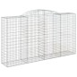 vidaXL Gabionen mit Hochbogen 2 Stk. 300x50x160/180cm Verzinktes Eisen vidaXL Gabionen mit Hochbogen 2 Stk. 300x50x160/180cm Verzinktes Eisen