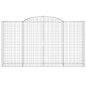 vidaXL Gabionen mit Hochbogen 2 Stk. 300x50x160/180cm Verzinktes Eisen vidaXL Gabionen mit Hochbogen 2 Stk. 300x50x160/180cm Verzinktes Eisen