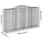 vidaXL Gabionen mit Hochbogen 2 Stk. 300x50x160/180cm Verzinktes Eisen vidaXL Gabionen mit Hochbogen 2 Stk. 300x50x160/180cm Verzinktes Eisen