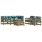 vidaXL 6-tlg. Garten-Lounge-Set mit Kissen Imprägniertes Kiefernholz vidaXL 6-tlg. Garten-Lounge-Set mit Kissen Imprägniertes Kiefernholz