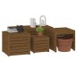 vidaXL 4-tlg. Gartenbox-Set Honigbraun Massivholz Kiefer vidaXL 4-tlg. Gartenbox-Set Honigbraun Massivholz Kiefer