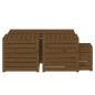vidaXL 4-tlg. Gartenbox-Set Honigbraun Massivholz Kiefer vidaXL 4-tlg. Gartenbox-Set Honigbraun Massivholz Kiefer