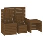 vidaXL 4-tlg. Gartenbox-Set Honigbraun Massivholz Kiefer vidaXL 4-tlg. Gartenbox-Set Honigbraun Massivholz Kiefer