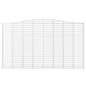vidaXL Gabionen mit Hochbogen 4 Stk. 400x30x220/240cm Verzinktes Eisen vidaXL Gabionen mit Hochbogen 4 Stk. 400x30x220/240cm Verzinktes Eisen