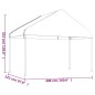 vidaXL Pavillon mit Dach Weiß 8,92x4,08x3,22 m Polyethylen vidaXL Pavillon mit Dach Weiß 8,92x4,08x3,22 m Polyethylen