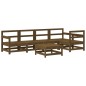 vidaXL 6-tlg. Garten-Lounge-Set mit Kissen Honigbraun Massivholz vidaXL 6-tlg. Garten-Lounge-Set mit Kissen Honigbraun Massivholz