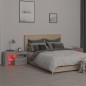 vidaXL Nachttische 2 Stk. mit LED-Leuchten Grau Sonoma 70x36,5x40 cm vidaXL Nachttische 2 Stk. mit LED-Leuchten Grau Sonoma 70x36,5x40 cm