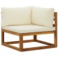 Modulare Ecksofas 2 Stk. mit Auflagen Cremeweiß Modulare Ecksofas 2 Stk. mit Auflagen Cremeweiß