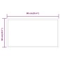 vidaXL LED-Badspiegel 50x90 cm vidaXL LED-Badspiegel 50x90 cm