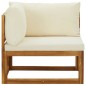 Modulare Ecksofas 2 Stk. mit Auflagen Cremeweiß Modulare Ecksofas 2 Stk. mit Auflagen Cremeweiß