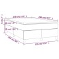 vidaXL Boxspringbett mit Matratze Dunkelgrau 120x200 cm Samt vidaXL Boxspringbett mit Matratze Dunkelgrau 120x200 cm Samt