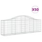 vidaXL Gabionen mit Hochbogen 50 Stk. 200x30x60/80 cm Verzinktes Eisen vidaXL Gabionen mit Hochbogen 50 Stk. 200x30x60/80 cm Verzinktes Eisen