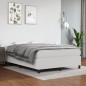 vidaXL Boxspringbett mit Matratze Weiß 140x190 cm Kunstleder vidaXL Boxspringbett mit Matratze Weiß 140x190 cm Kunstleder