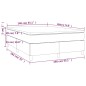 vidaXL Boxspringbett mit Matratze Weiß 140x190 cm Kunstleder vidaXL Boxspringbett mit Matratze Weiß 140x190 cm Kunstleder