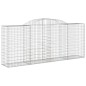 vidaXL Gabionen mit Hochbogen 5 Stk. 300x50x120/140cm Verzinktes Eisen vidaXL Gabionen mit Hochbogen 5 Stk. 300x50x120/140cm Verzinktes Eisen
