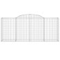 vidaXL Gabionen mit Hochbogen 5 Stk. 300x50x120/140cm Verzinktes Eisen vidaXL Gabionen mit Hochbogen 5 Stk. 300x50x120/140cm Verzinktes Eisen