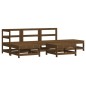 vidaXL 6-tlg. Garten-Lounge-Set mit Kissen Honigbraun Massivholz vidaXL 6-tlg. Garten-Lounge-Set mit Kissen Honigbraun Massivholz