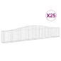 vidaXL Gabionen mit Hochbogen 25 Stk. 400x30x60/80 cm Verzinktes Eisen vidaXL Gabionen mit Hochbogen 25 Stk. 400x30x60/80 cm Verzinktes Eisen