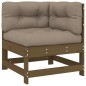 vidaXL 4-tlg. Garten-Lounge-Set mit Kissen Honigbraun Massivholz vidaXL 4-tlg. Garten-Lounge-Set mit Kissen Honigbraun Massivholz