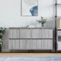 Sideboards 2 Stk. Grau Sonoma Holzwerkstoff Sideboards 2 Stk. Grau Sonoma Holzwerkstoff