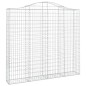vidaXL Gabionen mit Hochbogen 7 Stk. 200x30x180/200cm Verzinktes Eisen vidaXL Gabionen mit Hochbogen 7 Stk. 200x30x180/200cm Verzinktes Eisen