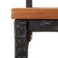 vidaXL 9-tlg. Gartenbar-Set Schwarz Poly Rattan & Massivholz Akazie