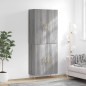 vidaXL Highboard Grau Sonoma 69,5x34x180 cm Holzwerkstoff vidaXL Highboard Grau Sonoma 69,5x34x180 cm Holzwerkstoff