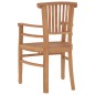 vidaXL 7-tlg. Garten-Essgruppe Massivholz Teak vidaXL 7-tlg. Garten-Essgruppe Massivholz Teak