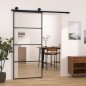 vidaXL Schiebetür mit Beschlag 90x205 cm ESG-Glas & Aluminium vidaXL Schiebetür mit Beschlag 90x205 cm ESG-Glas & Aluminium
