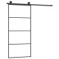vidaXL Schiebetür mit Beschlag 90x205 cm ESG-Glas & Aluminium vidaXL Schiebetür mit Beschlag 90x205 cm ESG-Glas & Aluminium