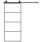 vidaXL Schiebetür mit Beschlag 90x205 cm ESG-Glas & Aluminium vidaXL Schiebetür mit Beschlag 90x205 cm ESG-Glas & Aluminium